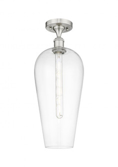 Chelsea - 1 Light - 8 inch - Brushed Satin Nickel - Semi-Flush Mount (3442|516-1C-SN-G456-8CL)