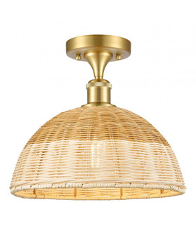 Bristol Natural II - 1 Light - 12 inch - Satin Gold - Semi-Flush Mount (3442|516-1C-SG-NBD2-12-NAT)