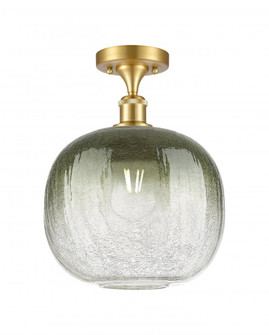 Brookhaven Sphere - 1 Light - 11 inch - Satin Gold - Semi-Flush Mount (3442|516-1C-SG-G481-10SL)