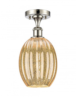 Preston Bulb - 1 Light - 6 inch - Polished Nickel - Semi-Flush Mount (3442|516-1C-PN-G459-6ME)