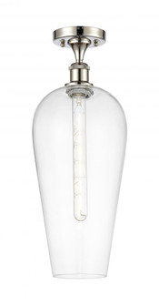 Chelsea - 1 Light - 8 inch - Polished Nickel - Semi-Flush Mount (3442|516-1C-PN-G456-8CL)