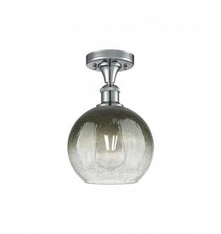 Brookhaven Globe - 1 Light - 8 inch - Polished Chrome - Semi-Flush Mount (3442|516-1C-PC-G483-8SL)
