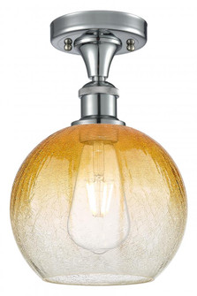 Brookhaven Globe - 1 Light - 8 inch - Polished Chrome - Semi-Flush Mount (3442|516-1C-PC-G483-8AM)