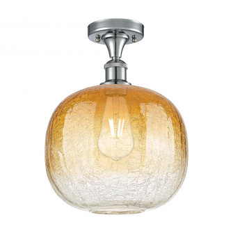 Brookhaven Sphere - 1 Light - 11 inch - Polished Chrome - Semi-Flush Mount (3442|516-1C-PC-G481-10AM)