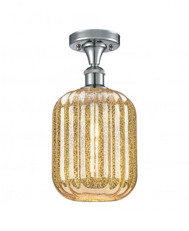 Preston Cylinder - 1 Light - 7 inch - Polished Chrome - Semi-Flush Mount (3442|516-1C-PC-G460-7ME)