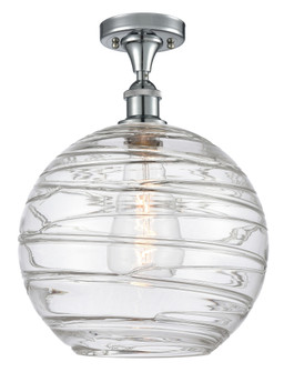Athens Deco Swirl - 1 Light - 12 inch - Polished Chrome - Semi-Flush Mount (3442|516-1C-PC-G1213-12CL)