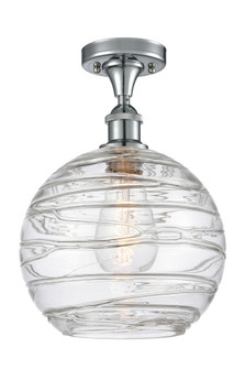Athens Deco Swirl - 1 Light - 10 inch - Polished Chrome - Semi-Flush Mount (3442|516-1C-PC-G1213-10CL)
