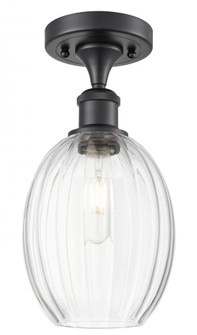 Preston Bulb - 1 Light - 6 inch - Matte Black - Semi-Flush Mount (3442|516-1C-BK-G459-6CL)