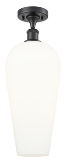 Chelsea - 1 Light - 8 inch - Matte Black - Semi-Flush Mount (3442|516-1C-BK-G456-8WH)