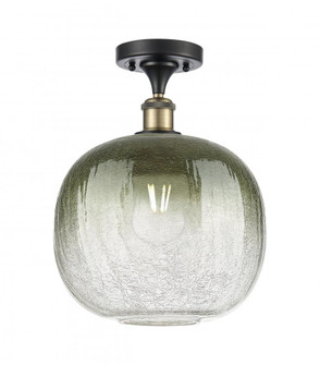 Brookhaven Sphere - 1 Light - 11 inch - Black Antique Brass - Semi-Flush Mount (3442|516-1C-BAB-G481-10SL)