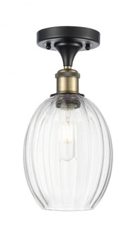 Preston Bulb - 1 Light - 6 inch - Black Antique Brass - Semi-Flush Mount (3442|516-1C-BAB-G459-6CL)