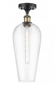 Chelsea - 1 Light - 8 inch - Black Antique Brass - Semi-Flush Mount (3442|516-1C-BAB-G456-8CL)