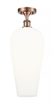 Chelsea - 1 Light - 8 inch - Antique Copper - Semi-Flush Mount (3442|516-1C-AC-G456-8WH)