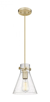 Newton Cone - 1 Light - 8 inch - Champagne Bronze - Cord hung - Pendant (3442|410-1PS-CB-G411-8SDY)