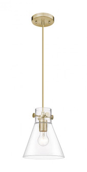 Newton Cone - 1 Light - 8 inch - Champagne Bronze - Cord hung - Pendant (3442|410-1PS-CB-G411-8CL)