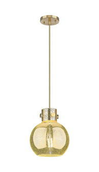 Newton Sphere - 1 Light - 8 inch - Champagne Bronze - Cord hung - Mini Pendant (3442|410-1PS-CB-G410-8ME)