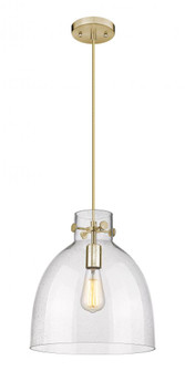 Newton Bell - 1 Light - 12 inch - Champagne Bronze - Cord hung - Pendant (3442|410-1PM-CB-G412-12SDY)