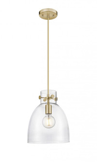 Newton Bell - 1 Light - 10 inch - Champagne Bronze - Cord hung - Pendant (3442|410-1PM-CB-G412-10CL)
