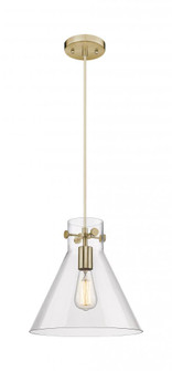 Newton Cone - 1 Light - 12 inch - Champagne Bronze - Cord hung - Pendant (3442|410-1PM-CB-G411-12CL)