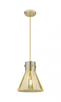 Newton Cone - 1 Light - 10 inch - Champagne Bronze - Cord hung - Pendant (3442|410-1PM-CB-G411-10ME)