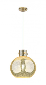 Newton Sphere - 1 Light - 12 inch - Champagne Bronze - Cord hung - Mini Pendant (3442|410-1PM-CB-G410-12ME)