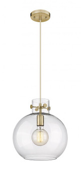 Newton Sphere - 1 Light - 12 inch - Champagne Bronze - Cord hung - Pendant (3442|410-1PM-CB-G410-12CL)