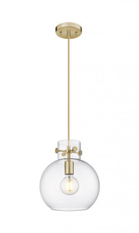 Newton Sphere - 1 Light - 10 inch - Champagne Bronze - Cord hung - Pendant (3442|410-1PM-CB-G410-10CL)