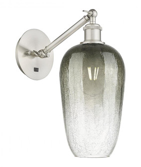 Brookhaven Flute - 1 Light - 7 inch - Brushed Satin Nickel - Sconce (3442|317-1W-SN-G484-7SL)