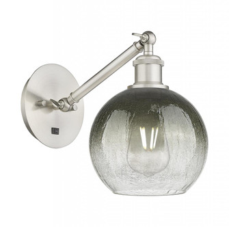 Brookhaven Globe - 1 Light - 8 inch - Brushed Satin Nickel - Sconce (3442|317-1W-SN-G483-8SL)