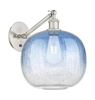 Brookhaven Sphere - 1 Light - 11 inch - Brushed Satin Nickel - Sconce (3442|317-1W-SN-G481-10SB)