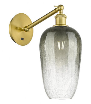 Brookhaven Flute - 1 Light - 7 inch - Satin Gold - Sconce (3442|317-1W-SG-G484-7SL)