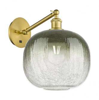 Brookhaven Sphere - 1 Light - 11 inch - Satin Gold - Sconce (3442|317-1W-SG-G481-10SL)