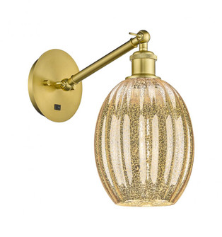 Preston Bulb - 1 Light - 6 inch - Satin Gold - Sconce (3442|317-1W-SG-G459-6ME)