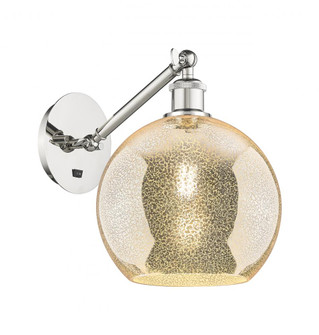 Athens - 1 Light - 10 inch - Polished Nickel - Adjustable - Sconce (3442|317-1W-PN-G128-10)