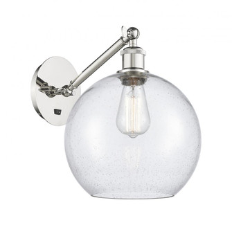 Athens - 1 Light - 10 inch - Polished Nickel - Adjustable - Sconce (3442|317-1W-PN-G124-10)