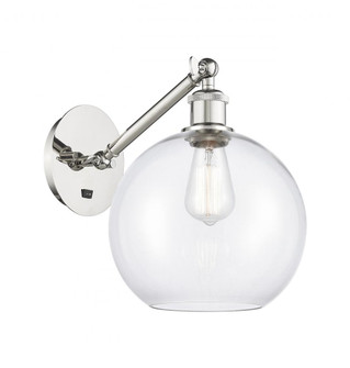 Athens - 1 Light - 10 inch - Polished Nickel - Adjustable - Sconce (3442|317-1W-PN-G122-10)