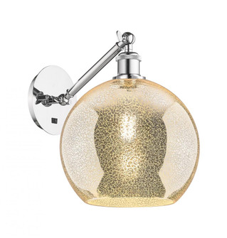 Athens - 1 Light - 10 inch - Polished Chrome - Adjustable - Sconce (3442|317-1W-PC-G128-10)