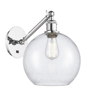 Athens - 1 Light - 10 inch - Polished Chrome - Adjustable - Sconce (3442|317-1W-PC-G124-10)