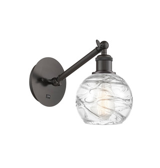 Athens Deco Swirl - 1 Light - 6 inch - Oil Rubbed Bronze - Sconce (3442|317-1W-OB-G1213-6CL)