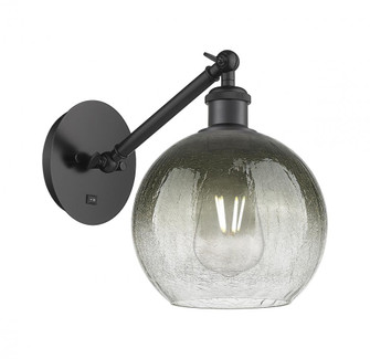 Brookhaven Globe - 1 Light - 8 inch - Matte Black - Sconce (3442|317-1W-BK-G483-8SL)