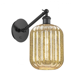 Preston Cylinder - 1 Light - 7 inch - Matte Black - Sconce (3442|317-1W-BK-G460-7ME)
