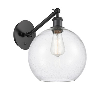 Athens - 1 Light - 10 inch - Matte Black - Adjustable - Sconce (3442|317-1W-BK-G124-10)