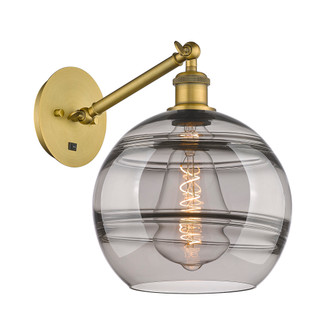 Rochester - 1 Light - 10 inch - Brushed Brass - Adjustable - Sconce (3442|317-1W-BB-G556-10SM)