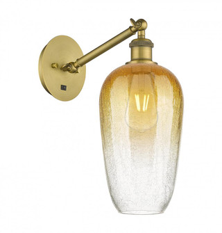 Brookhaven Flute - 1 Light - 7 inch - Brushed Brass - Sconce (3442|317-1W-BB-G484-7AM)