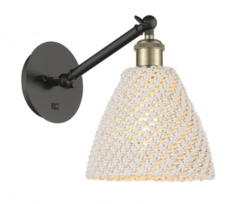 Bristol Natural - 1 Light - 8 inch - Black Antique Brass - Sconce (3442|317-1W-BAB-NBD-75-NAT)