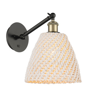 Bristol Natural - 1 Light - 9 inch - Black Antique Brass - Sconce (3442|317-1W-BAB-NBD-9-NAT)