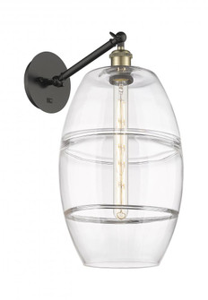 Vaz - 1 Light - 10 inch - Black Antique Brass - Adjustable - Sconce (3442|317-1W-BAB-G557-10CL)