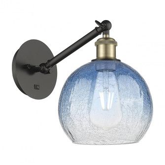 Brookhaven Globe - 1 Light - 8 inch - Black Antique Brass - Sconce (3442|317-1W-BAB-G483-8SB)