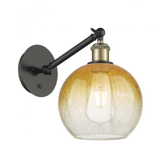 Brookhaven Globe - 1 Light - 8 inch - Black Antique Brass - Sconce (3442|317-1W-BAB-G483-8AM)