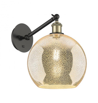 Athens - 1 Light - 10 inch - Black Antique Brass - Adjustable - Sconce (3442|317-1W-BAB-G128-10)